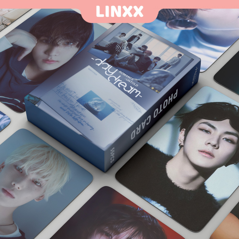 LINXX 55 Pcs ENHYPEN Daydream Cartão Laser Holográfico Kpop Cartões ...