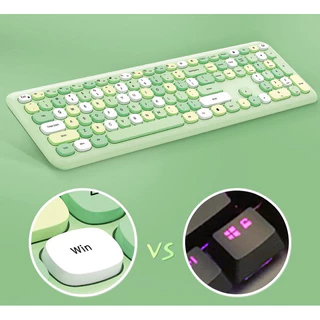 Teclado e Mouse Sem Fio Colorido 2.4G Wireless Várias Cores