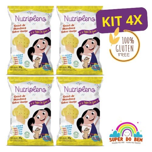 Kit 4X Snack Integral Mandioca Sabor Queijo Nutripleno 30g O Show da ...