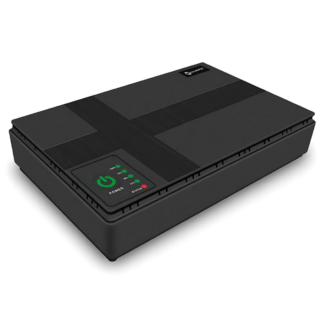 Mini Nobreak UPS 18W, Bivolt, 9/12/15/24V, Bateria 10.400mAH Para Roteadores, Câmera de segurança - 65905