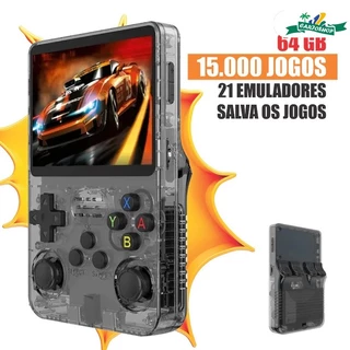 Console portátil R36S a pronta entrega tela IPS 3.5 polegadas 64g Linux + de 15000 jogos vídeo game