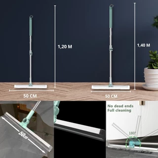 Rodo Limpador de Silicone Mágico 1,20M e 1,40M Multifuncional Água Suspensa para Banheiro Varredor