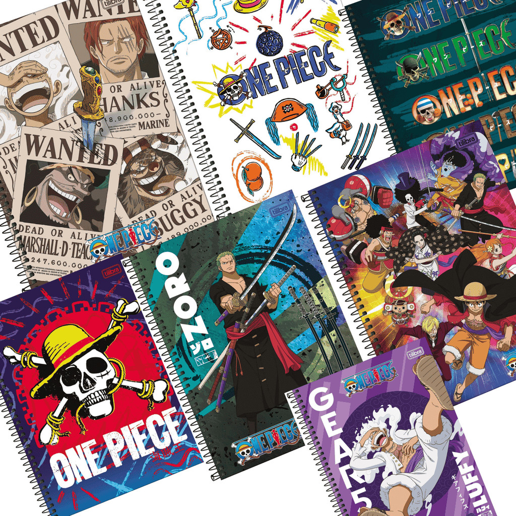 Caderno Universitário One Piece 10 Matérias 160 Folhas Tilibra | Shopee ...