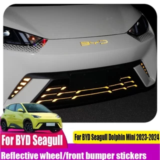 Para BYD Dolphin/Dolphin mini Adesivos Reflexivos Pára-Choques Luminosos Segurança Viagem Decoração Do Corpo Carro Aces