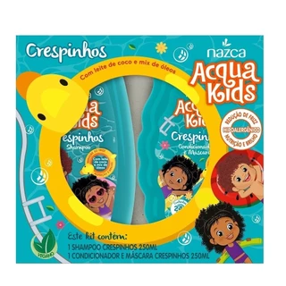 Shampoo+Condicionador Acqua Kids Crespinhos 250ml em Oferta na Shopee