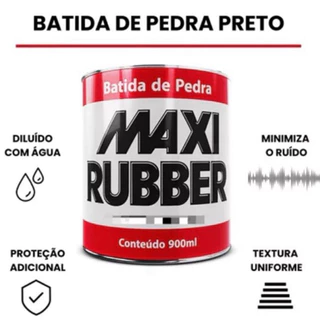 Batida De Pedra Preto 900ml Emborrachamento Bate Pedra - Maxi Rubber em Oferta na Shopee