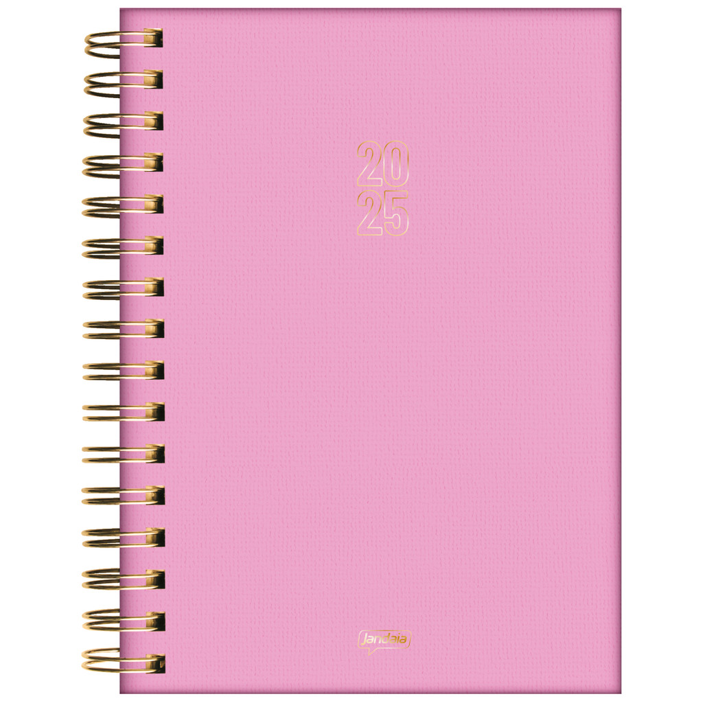 Agenda Planner 2025 Espiral 368 Páginas Rosa - 1 Un. | Shopee Brasil