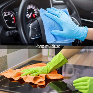 Kit 10 Panos De Limpeza Microfibra alta absorção Multiuso — foto 6 — Achou Levou Brasil