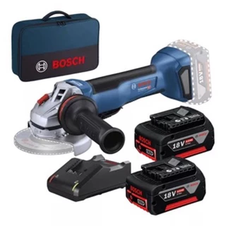Esmerilhadeira Angular Gws 18v-10 P 2 Baterias 4ah Bosch