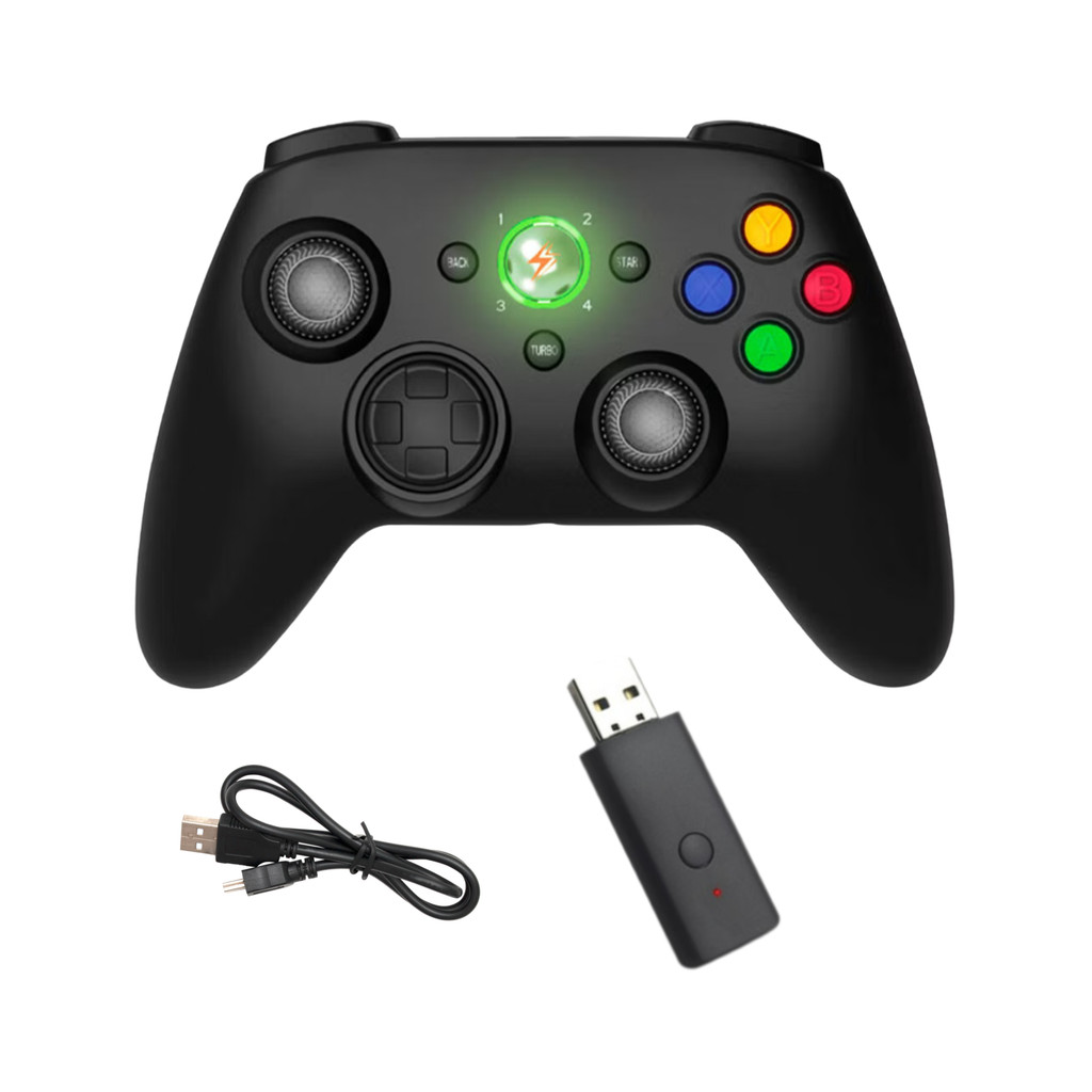 Controle Console Joystick sem fio recarregável compatível com Xbox 360 ...