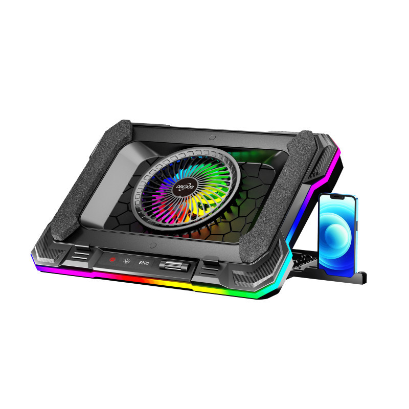 Suporte Notebook Celular Gamer RGB Cooler USB 2.0 Controladora OR
