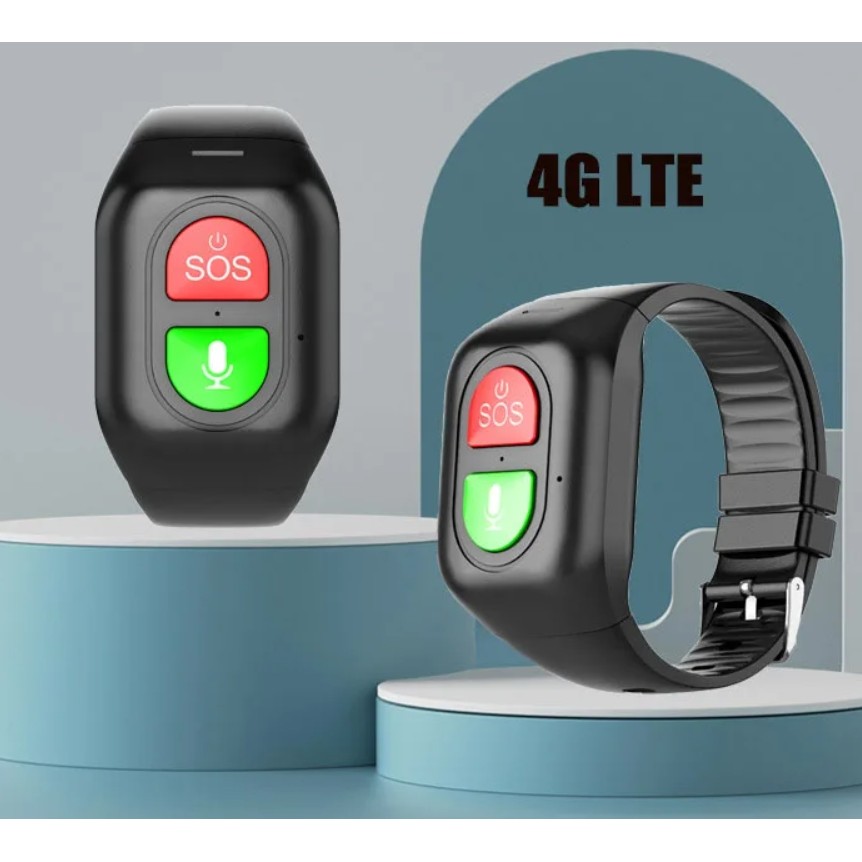 Relógio Para Idosos GPS 4G , Pulseira De Rastreamento , Temperatura De ...