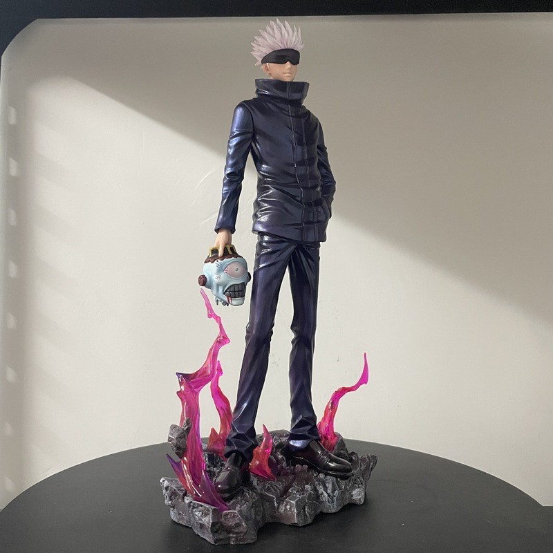 Figura De Ação Em Pvc De 33 Cm Lx Jujutsu Kaisen Gojo Satoru Com 2