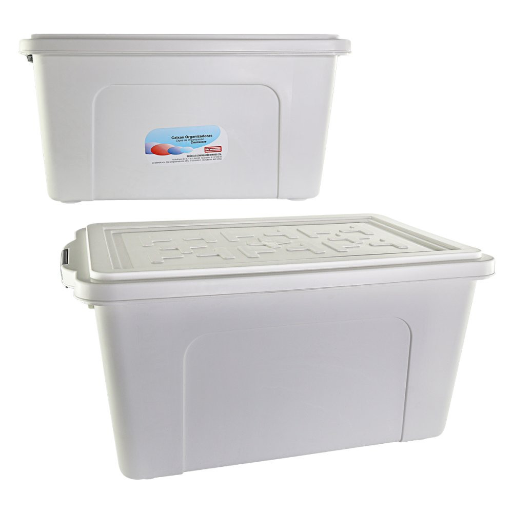 Caixa Organizadora Multiuso Container 70 Litros Branco | Shopee Brasil
