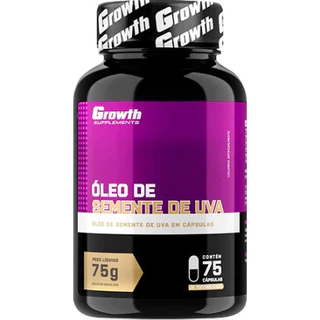 Óleo de Semente de Uva - (75 Cápsulas) - Growth Supplements