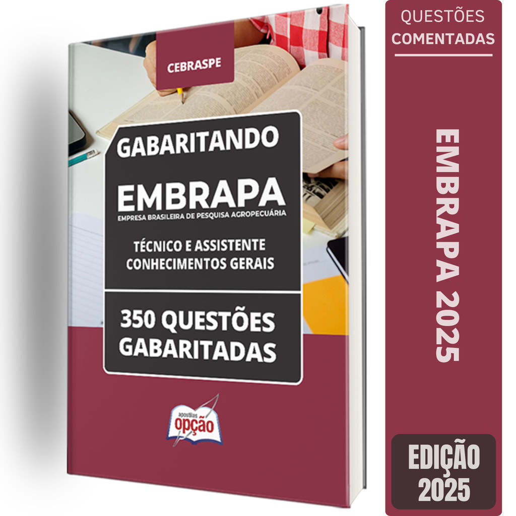 Caderno Embrapa 2025 - Técnico e Assistente - Conhecimentos Gerais ...