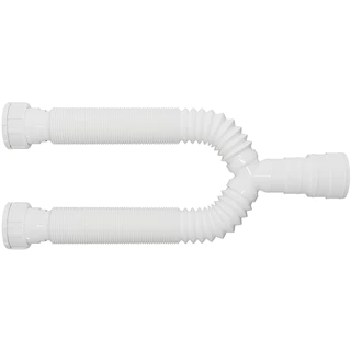 Sifão Duplo Branco Com Porca Blukit em Oferta na Shopee