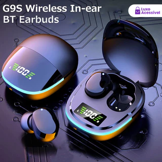 G9S, Fone De Ouvido Gaming, Água Prova, Ruído Cancelado, Bluetooth Sem Fio, Som Estéreo HiFi, Microfone - TX