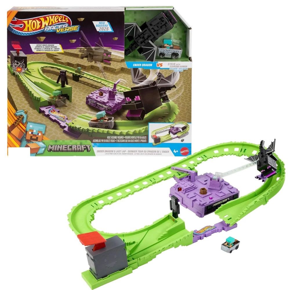 Pista Hot Wheels Minecraft Corrida Para O Fim - Mattel JFP34 | Shopee ...