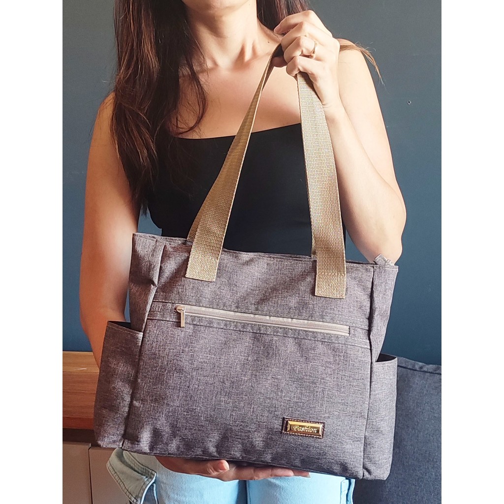 Bolsa Feminina Grande de Ombro Para Trabalho Pasta Universitária ...