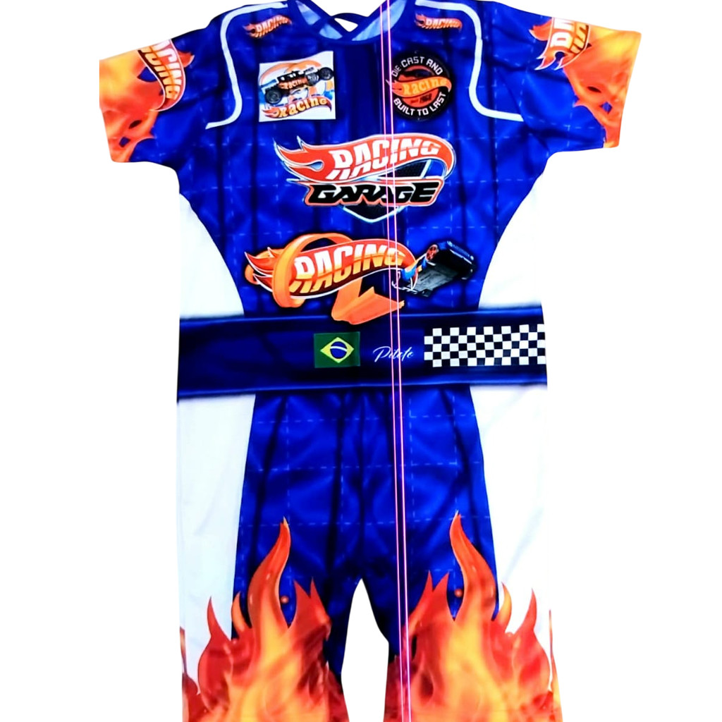 Fantasia Infantil Menino Hot Wheels Aniversário Festas | Shopee Brasil