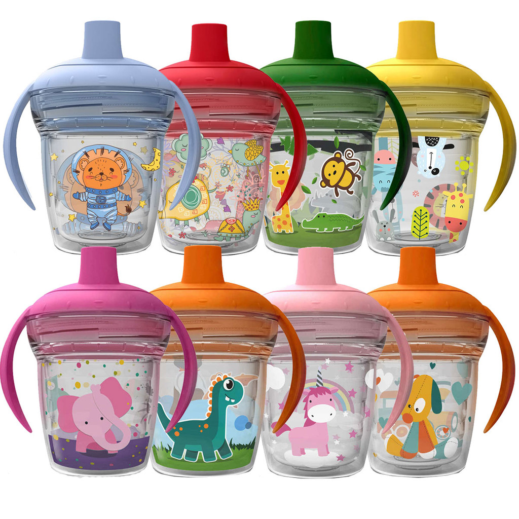 Copo Infantil 170ml Com Bico Rígido e Alças Transição Mamadeira Para ...