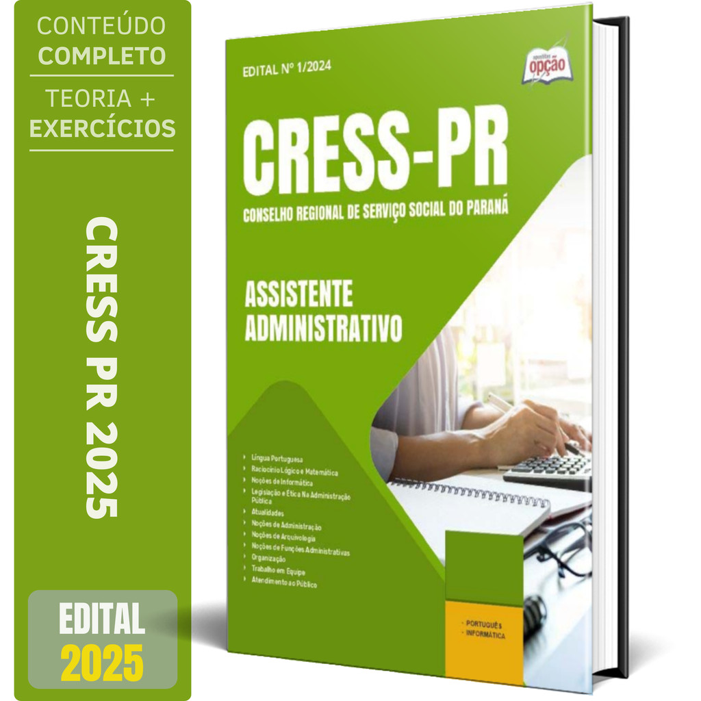 Apostila Cress Pr Assistente Administrativo Shopee Brasil