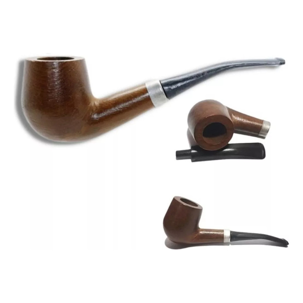 Cachimbo De Madeira Curvo Umbanda Preto Velho Barato Umbanda