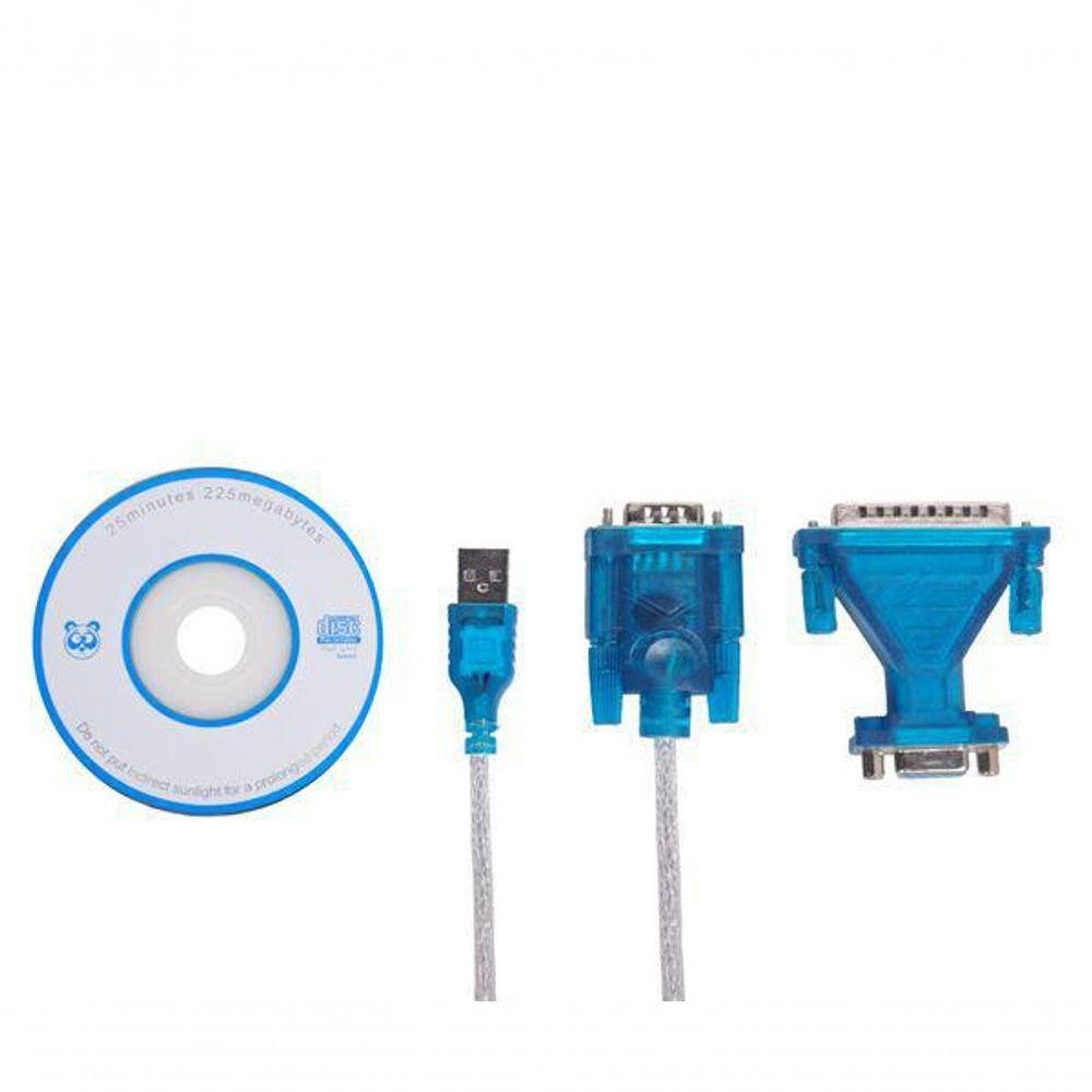 Kit Cabo Conversor Usb Serial Rs232 Macho E Adaptador Db9 | Shopee Brasil
