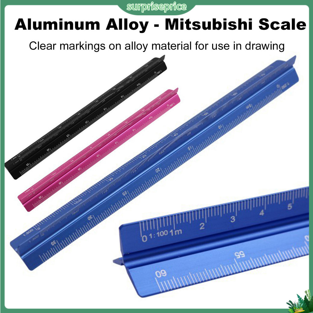 Anodized Aluminum Ruler Drafting Scale High Precision Alloy Engineering ...
