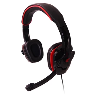 Fone Gamer Headset de Ouvido Microfone Profissional P2 Para Jogos Chat Pc Note Celular Ps4 Xbox G-FIRE Cor Vermelho/Pret