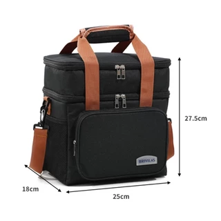 Bolsa Térmica Grande Capacidade Um Fecho e Dois Fechos Alta Qualidade Adequada Para Viagens Piquenique Praia