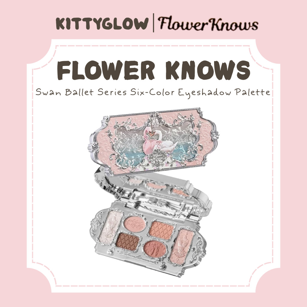FLOWER KNOWS Série Balé De Cisne Seis-Cores Paleta De Sombra
