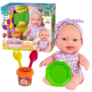 Boneca Nenequinha Papinha Com Acessórios 630 Supertoys