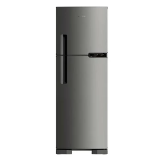 Geladeira/Refrigerador Brastemp Duplex 375L BRM44HK - Frost Free, 2 Portas, Compartimento Extrafrio Fresh Zone, Inox em Oferta na Shopee