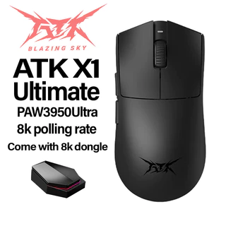 ATK X1 Pro/Max/Ultra/Ultimate Mouse Para Jogos Sem Fio Personalizado PAW3950Ultra 8k Taxa De Pesquisa 2.4g 0.3ms 500mah 