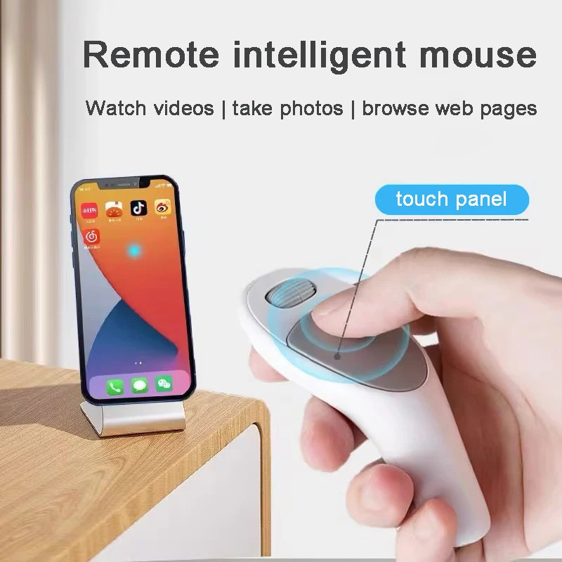Mini Mouse Sem Fio Bluetooth Controle Remoto Recarregável Tipo-C Ratos ...