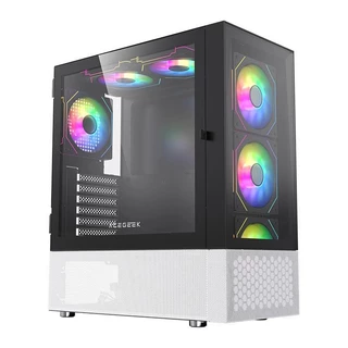 Gabinete Gamer Acegeek Mirage Glass, Mid-Tower, Lateral de Vidro, Preto, AG-MIRAGE-GLASS-BK em Oferta na Shopee