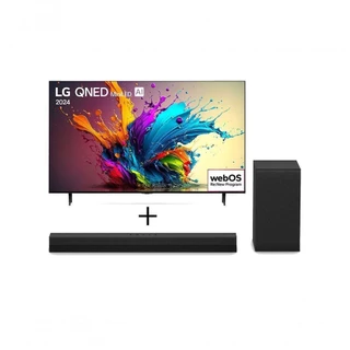 Combo Smart TV 4K LG QNED MiniLED QNED90 de 86" 2024 + Soundbar LG S40T