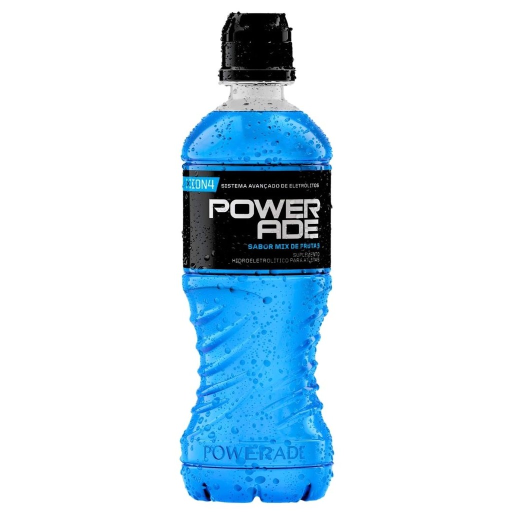 Isotônico Powerade Mix de Frutas Mountain Blast Azul 500ml Bebida ...