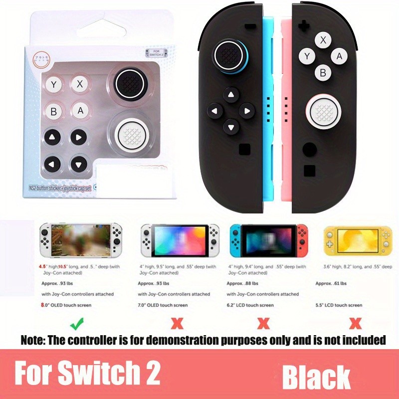 Para Switch 2 Joy Con Controlador Aperto Botão Tampas Dpad Chaves