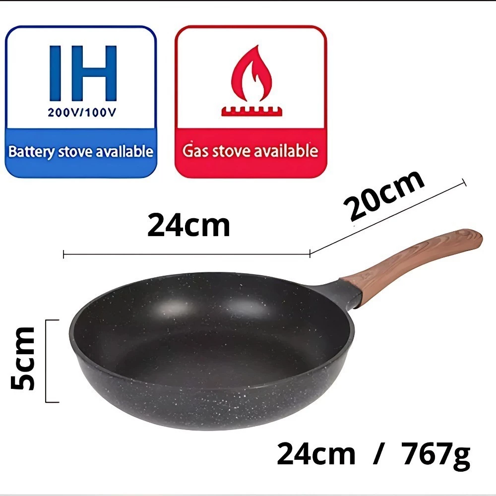 Panela Frigideira Antiaderente 24cm 26cm 28cm De Cerâmica Premium