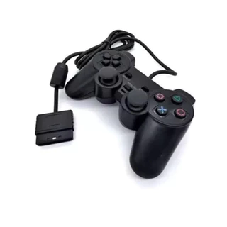 Controle ps2 com fio Cor Preto capo 1.5metro