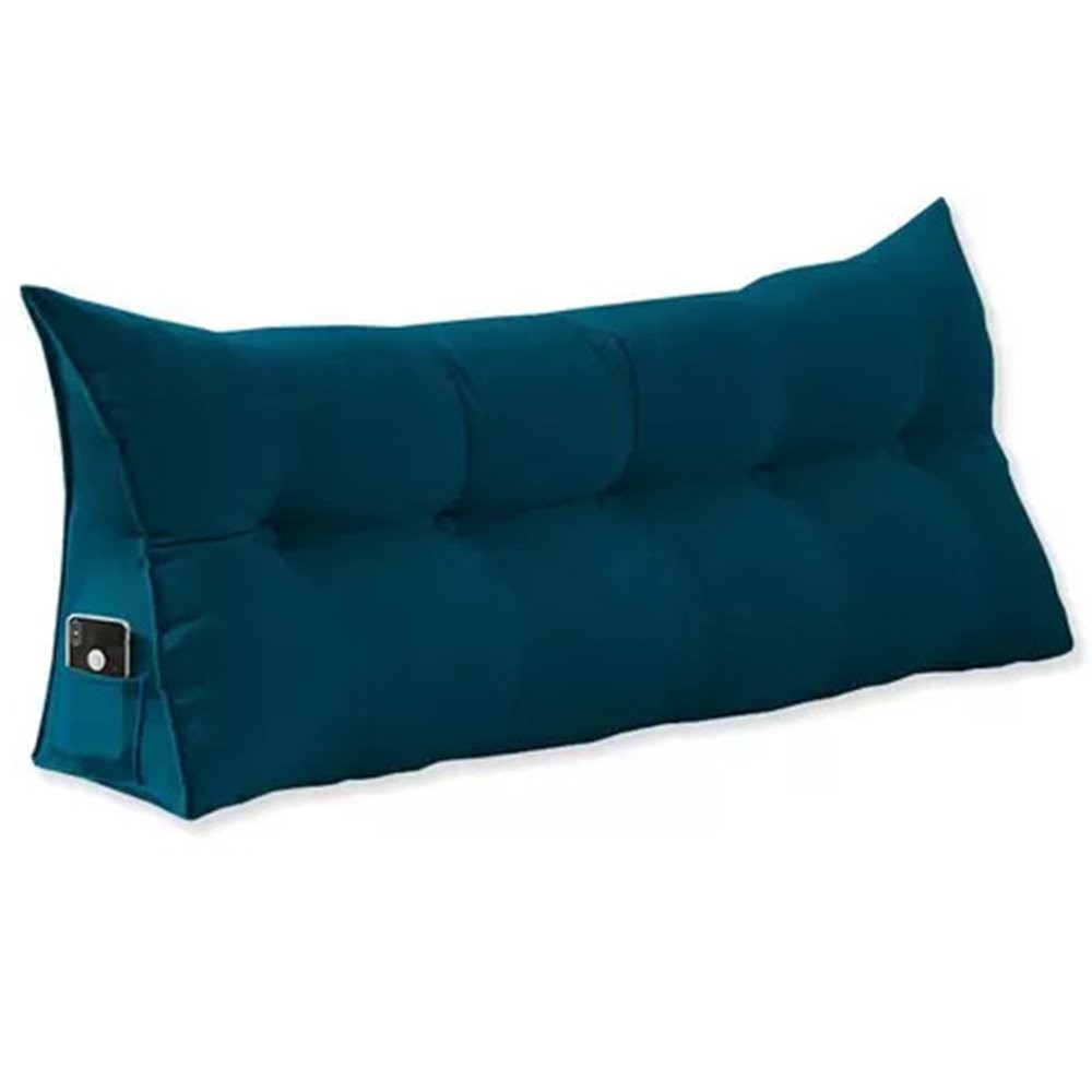 Almofada Cabeceira Ana Cama Casal 140cm Suede Azul Marinho Ms Decor ...