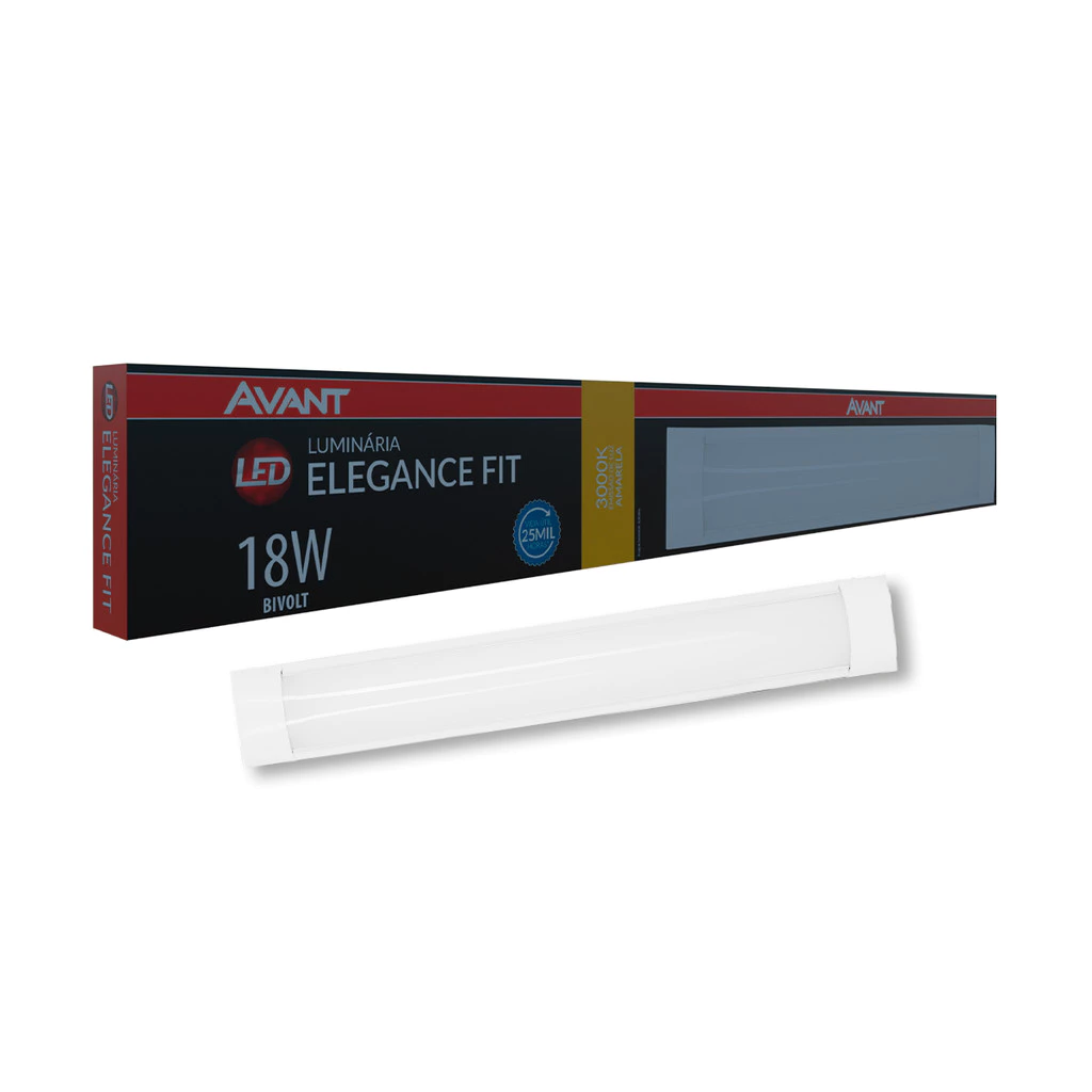 Luminaria Led Elegance Fit 18w 3000K 110v/220v Branco Avant