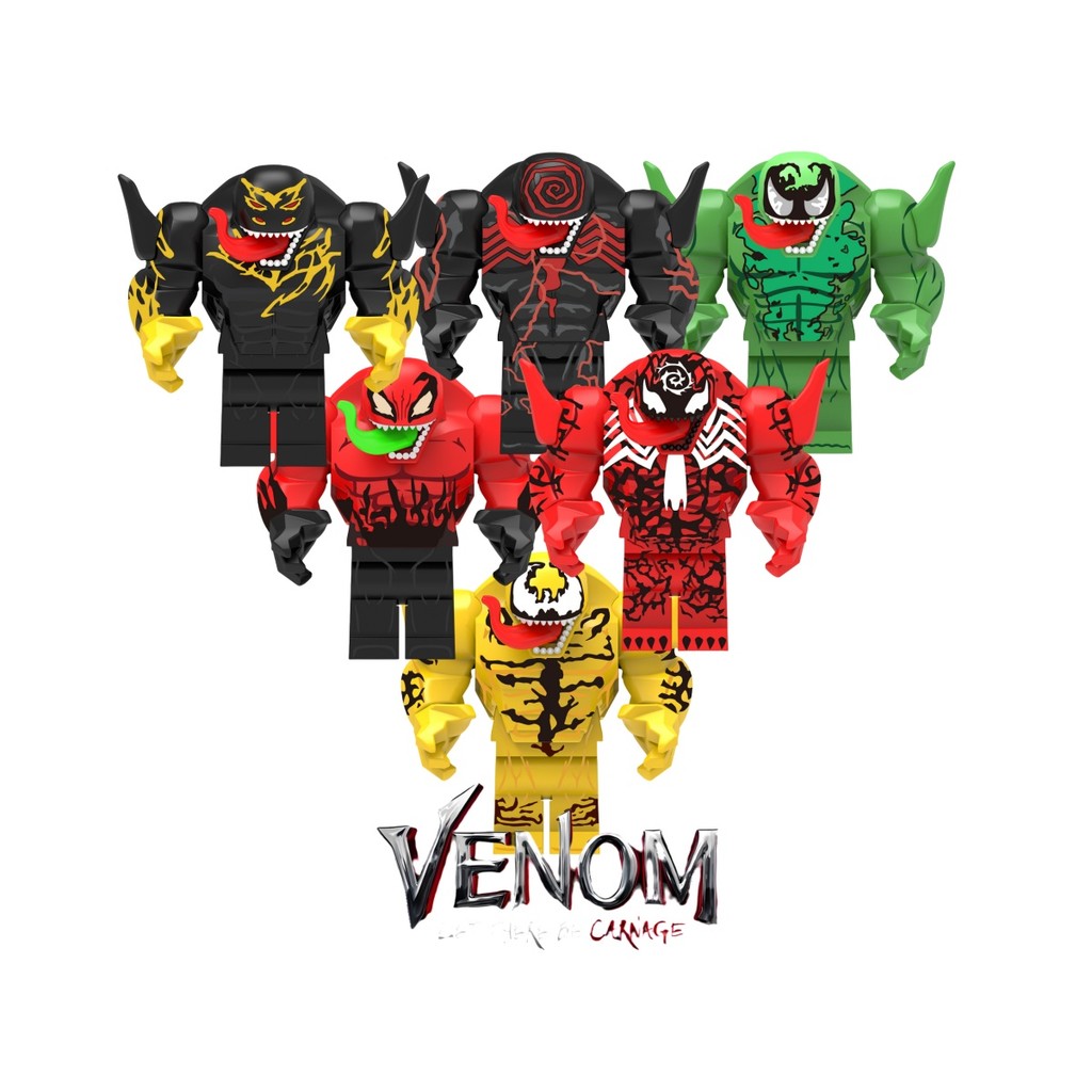 AF327 - AF332 série 2024 Marvel Anime Venom modelo de brinquedo bloco ...