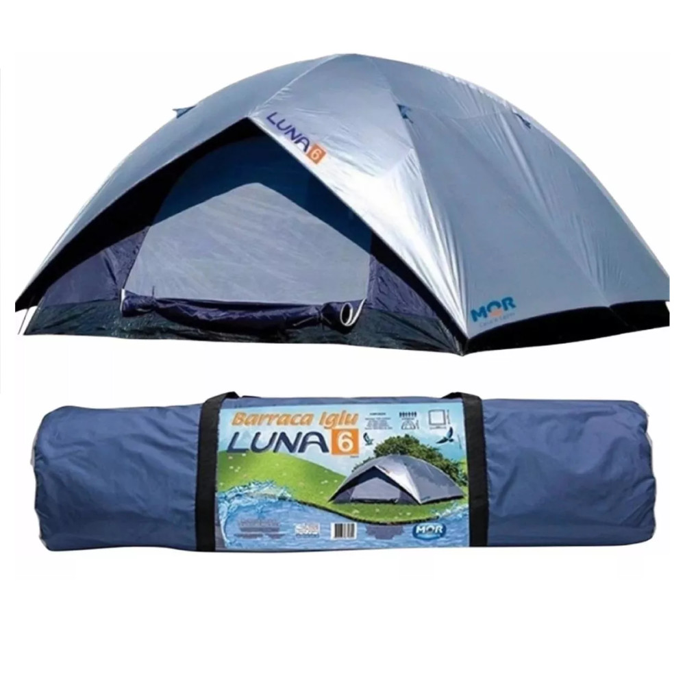 Barraca Luna 6 Pessoas Iglu Acampamento Camping 9039 MOR | Shopee Brasil