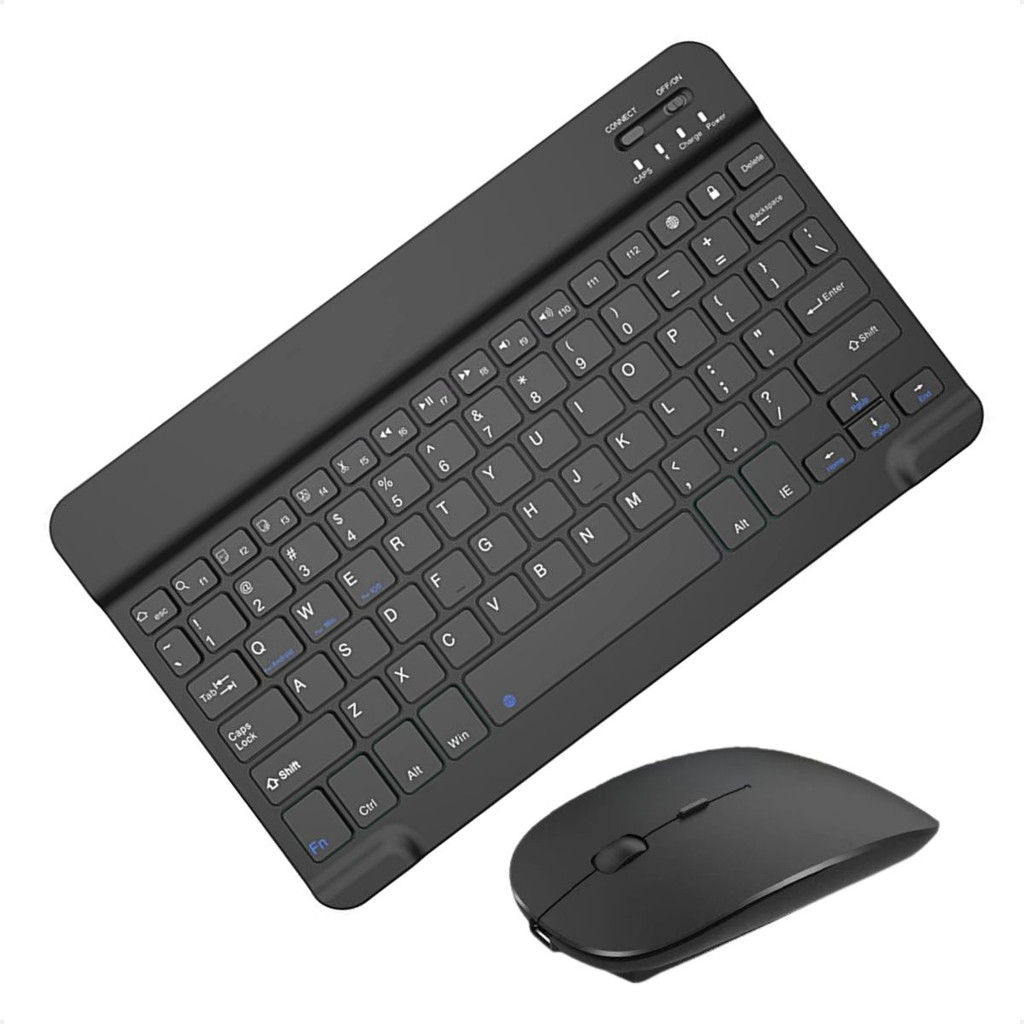Kit Teclado Mouse iPad Pro 13 2024 iPad Pro 11 M4 Recarregável Sem