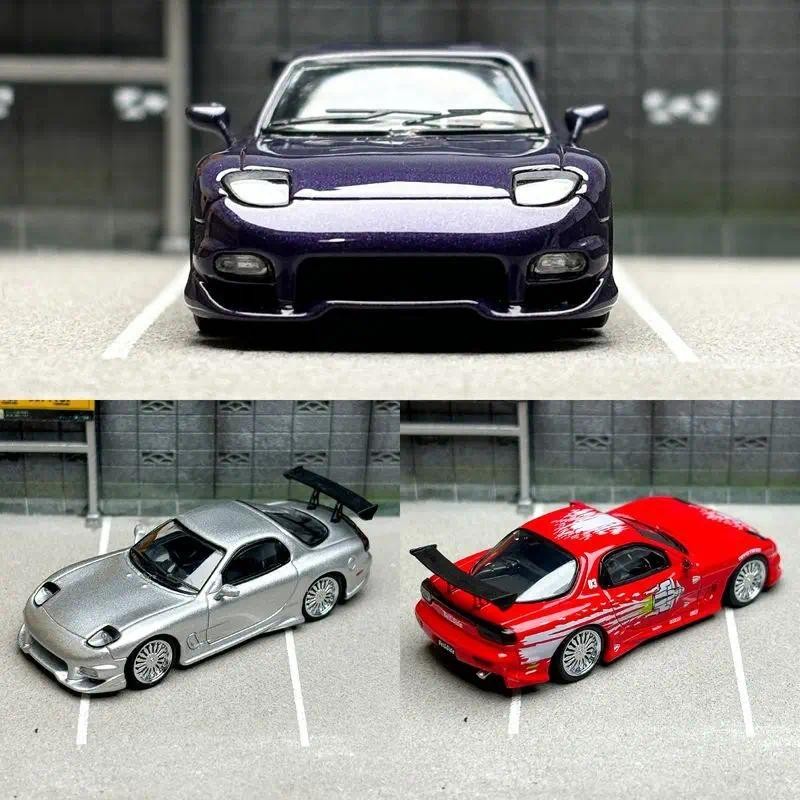 Modelo De Carro Em Liga Modificada Mortal 1 : 64 Mazda Rx7 Veilside 