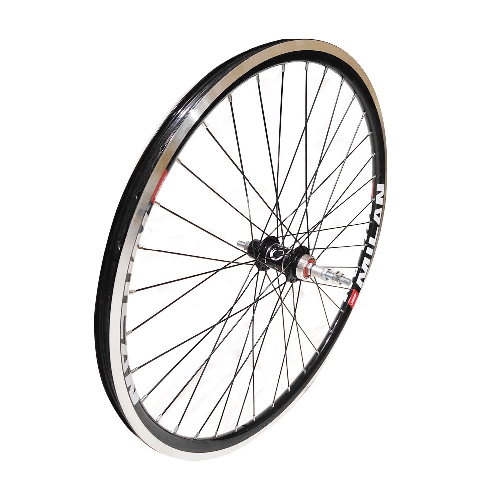 Roda 26 Aero C/ Cubo Rolamentos Alumínio Traseira Montada